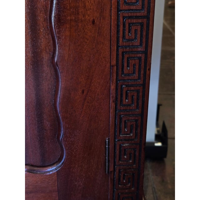 Antique 1900s Chippendale Carved Paw Foot Sideboard Colonial Island Mahogany For Sale - Image 4 of 13