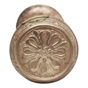 Antique Reading 4 Fold Tulip Brass Knobs