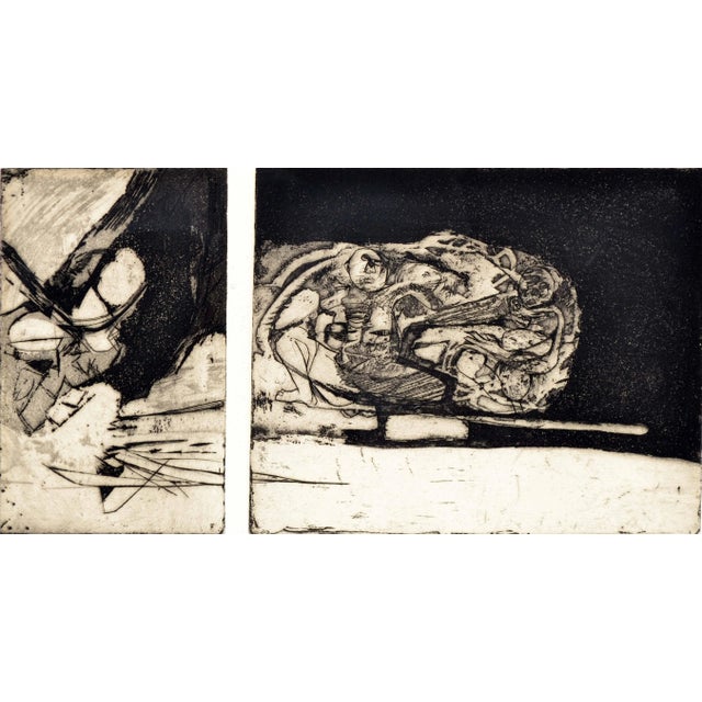 Barbara Mann "The Shelter" Pen and Ink on Paper 1963 For Sale - Image 4 of 8