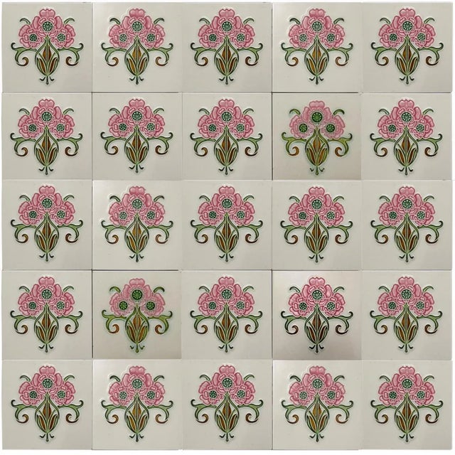 Glazed Art Nouveau Relief Tile from Gilliot, 1920s For Sale - Image 6 of 10