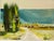 Mid-Century Modern Late 20th Century Mid-Century Modern Abstract Landscape Mixed Media Painting by S. Shin - Framed For Sale - Image 3 of 6
