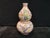 Chinese Old Ceramic Vase,Ming Dynasty Chenghua Marked Gold Paint Famille Verte Porcelain Gourd Vase Hand Drawing Dragon and Phoenix Pattern For Sale - Image 4 of 11