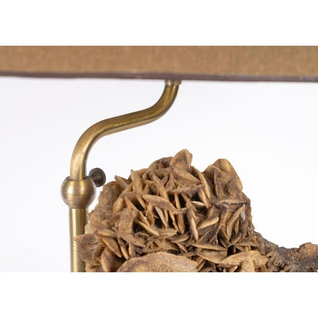 Table Lamp with Sand Rose, 1970 For Sale - Image 6 of 9