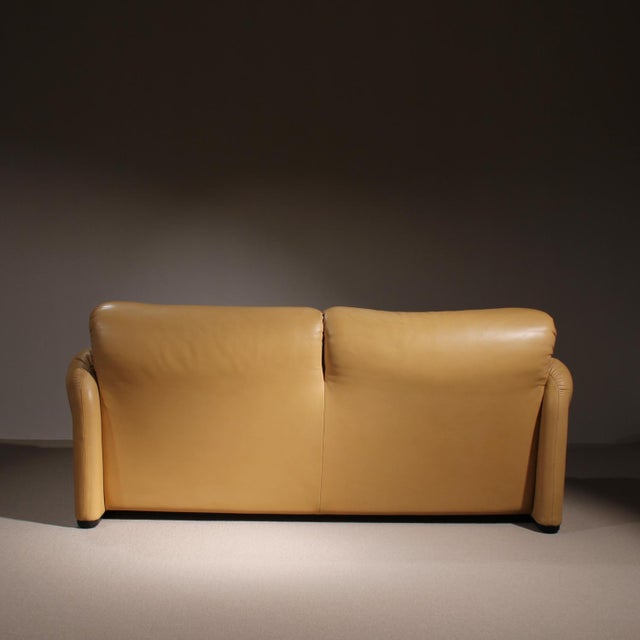 Leather Sofa Maralunga by Vico Magistretti for Cassina, Italy, 1973 For Sale - Image 8 of 18