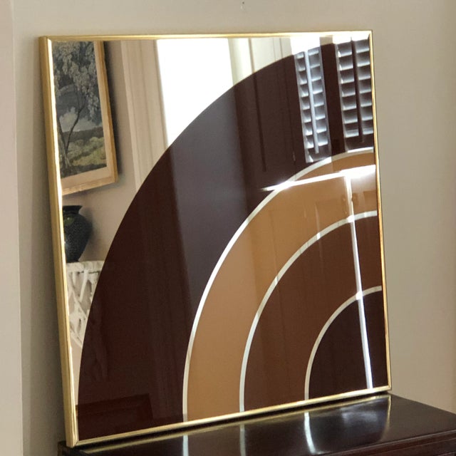 Vintage Mid-Century Modern Wall Mirror For Sale - Image 4 of 12