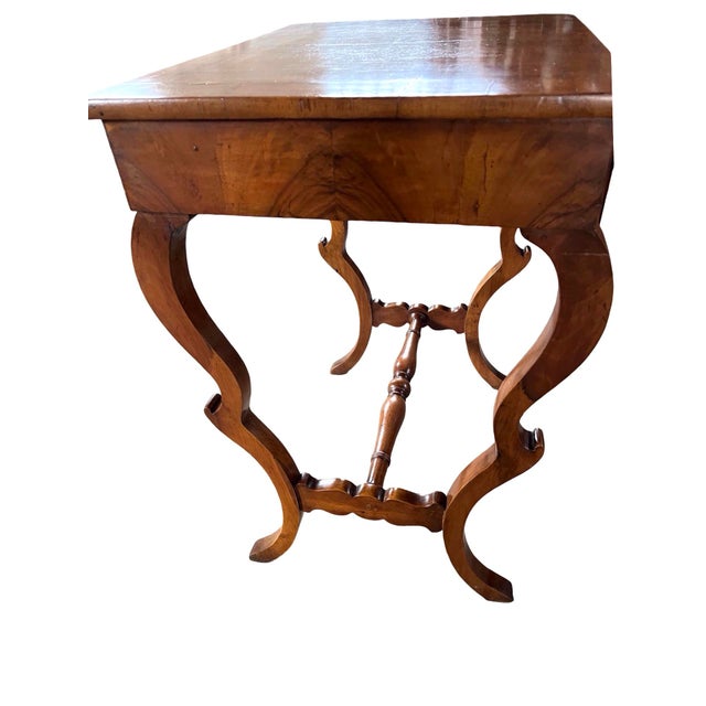 Wood Carlo X Italian Walnut Side Table, 1820s For Sale - Image 7 of 16