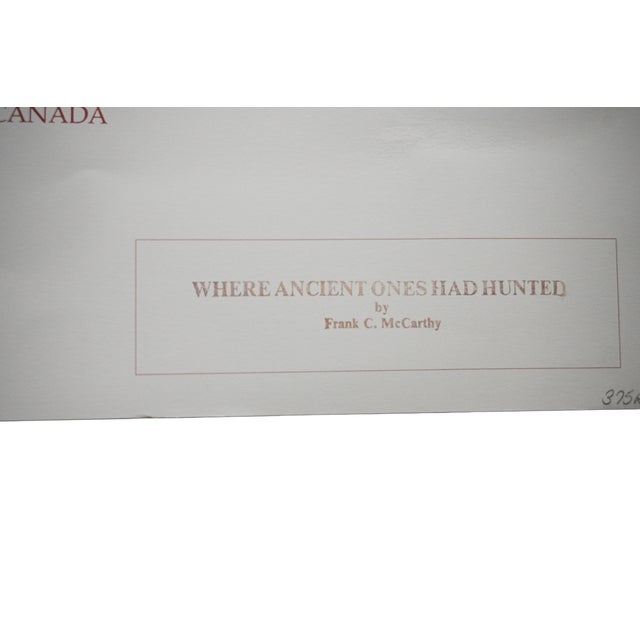 Frank C. McCarthy Signed Limited Edition Print "Where Ancient Ones Had Hunted" 975/1000 W/ Coa For Sale - Image 9 of 9
