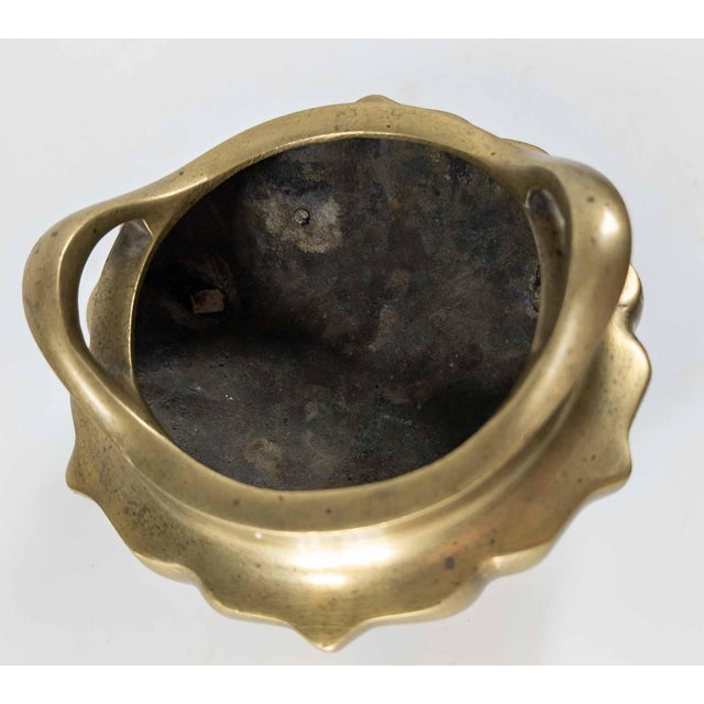 18th or 19th Century Chinese Bronze Tripod Lobed Censer Probably Daoguang Period For Sale - Image 12 of 18