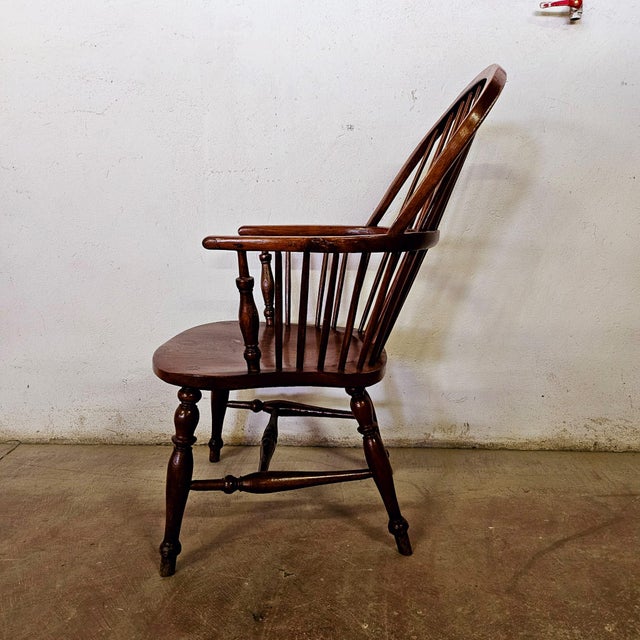 Antique Armchair in Oak For Sale - Image 10 of 10