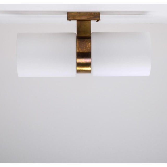 Brown Large Swedish Wall Lamp, 1950s For Sale - Image 8 of 9