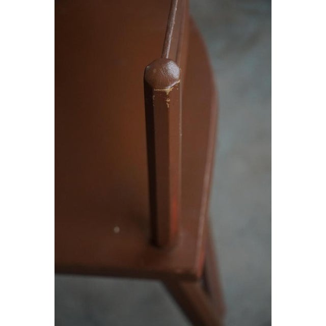 Brown Scandinavian Folk Art Wooden Armchairs with Hand-Carved Motifs, 1920s, Set of 2 For Sale - Image 8 of 18