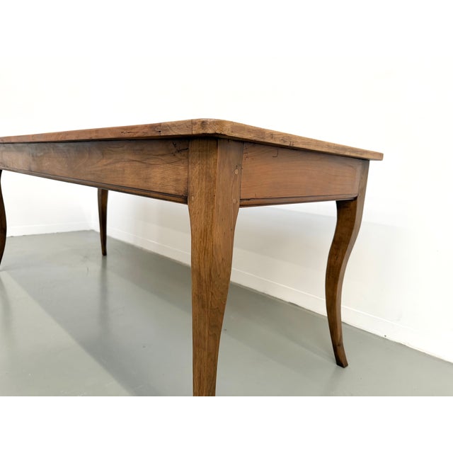 Farmhouse Table in Cherry Wood, 1880 For Sale - Image 12 of 18