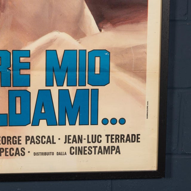 Blue Vintage Italian Film Poster, 1973 For Sale - Image 8 of 18