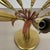 Gold Italian Brass Theatre Ceiling Light in the style of Stilnovo, Italy, 1950s For Sale - Image 8 of 17