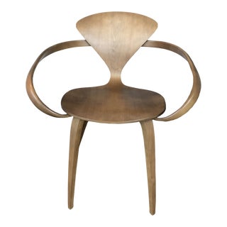 2000s Norman Cherner Armchair in Natural Walnut by the Cherner Chair Company For Sale