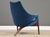 Blue 1960s Luigi Tiengo Walnut Lounge Chair For Sale - Image 8 of 11