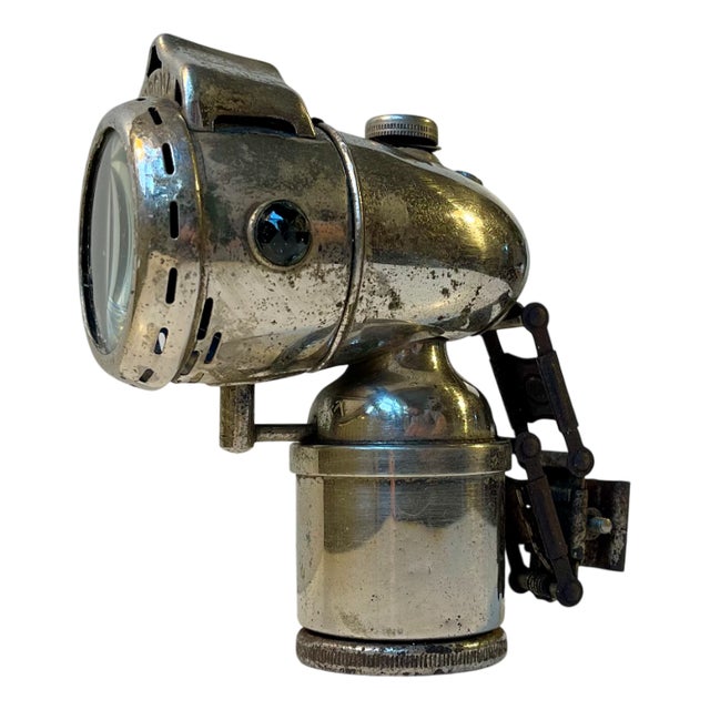 Bullet Carbide Bicycle Lamp from Nirona, 1930s For Sale
