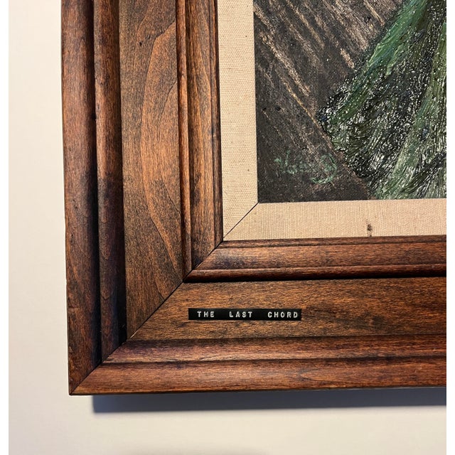 1960s 1961 Oil on Canvas Painting “The Last Chord" by Andrew William Vachon s.j. For Sale - Image 5 of 6