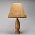 1960s Turned Wood and Natural Fiber Lamp, France, 1960 For Sale - Image 5 of 11