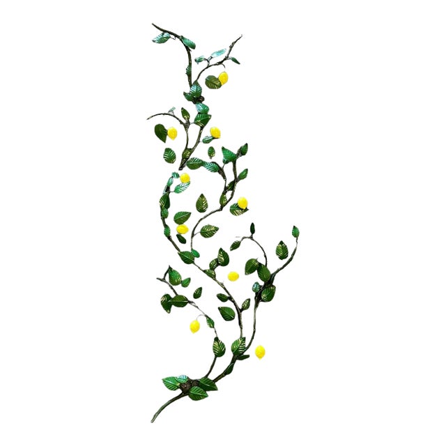 Antique Italian Iron Work Lemon Tree Wall Art For Sale