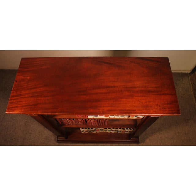 William IV Mahogany Open Bookcase with Secret Drawer, England, 1830s For Sale - Image 13 of 14