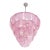Glass Pink Sanded “Petals” Glass Chandelier – Contemporary Italian Murano Style For Sale - Image 7 of 7