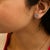 Early 21st Century AGS Certified 14K White Gold 1.0 Cttw Brilliant-Cut Diamond Halo-Style Cluster Round Button Stud Earrings (G-H Color, I1-I2 Clarity) For Sale - Image 5 of 6