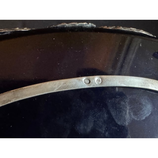 19thC European Louis XVI Silver Blue Jardiniere Bowl For Sale - Image 15 of 18