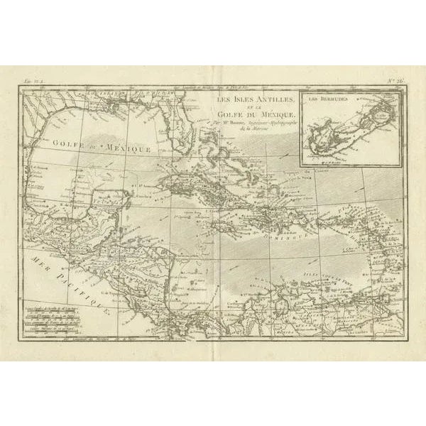 Authentic Antique Map of the Caribbean, Gulf Coast and Central America, 1787 For Sale - Image 9 of 10