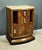 Vintage Art Deco Walnut Burl Bedside Table, 1930, in Restored conditions. Designed 1920 to 1949