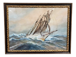 Frederick R. Wagner, Sailboat on a Stormy Sea, 1920s-1940s, Watercolor
