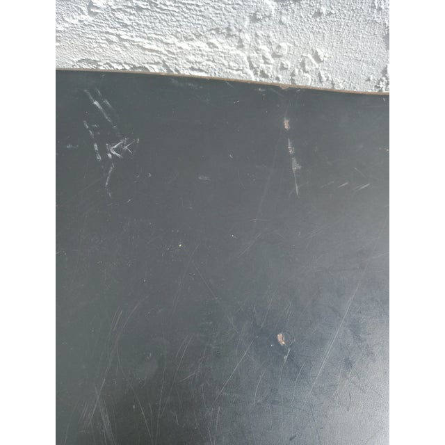 Wood Vintage Small Black Rust Scrolled Iron Legs Wood Vanity, Desk For Sale - Image 7 of 10