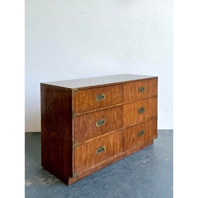 Wood Vintage Boho Dixie Campaign Dresser For Sale - Image 7 of 12