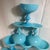 Vintage French Turquoise Blue Opaline Glass Champagne Coupes or Sherbet Glasses, by Portieux Vallerysthal Set of 10 For Sale - Image 9 of 9