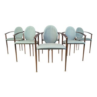 Postmodern Dining Chairs from Belgochrom, 1980s, Set of 6 For Sale