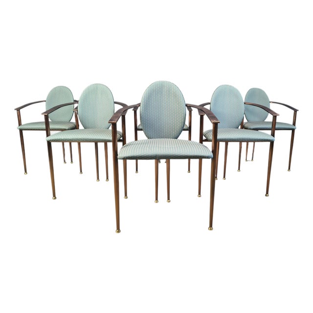 Postmodern Dining Chairs from Belgochrom, 1980s, Set of 6 For Sale