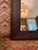 Antique Mahogany Wood Beveled Wall Mirror Two Tone Folk Art Border Ca 1870 For Sale - Image 10 of 11