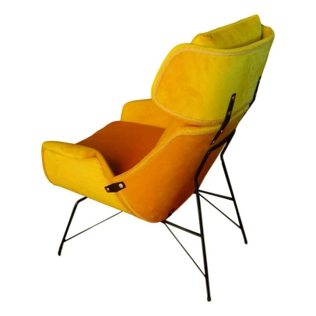 1950s Lounge Chair by Augusto Bozzi for Saporiti Italia, 1950s For Sale - Image 5 of 10