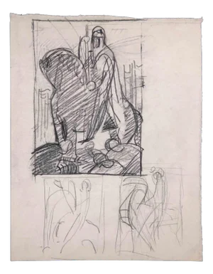 Sketches, Original Drawing, Mid 20th-century