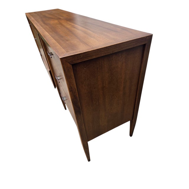 Vintage Danish Modern Century Furniture Dresser Chest Sideboard Rosewood Bronze For Sale - Image 10 of 18