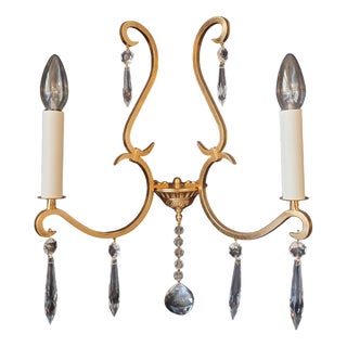 Wall Lamp with Crystal Pendants by Bakalowits, 2010s For Sale