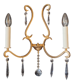Wall Lamp with Crystal Pendants by Bakalowits, 2010s