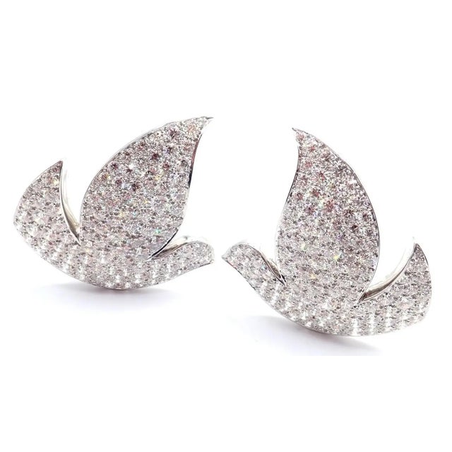 Cartier Cartier Colombe De La Paix Dove of Peace Diamond White Gold Earrings, A Pair For Sale - Image 4 of 13