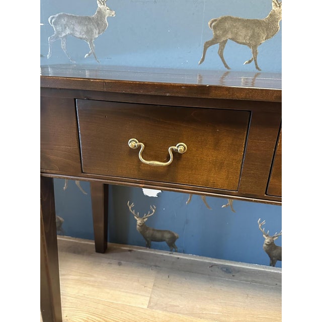 Vintage Cherrywood Console Table, 1990s For Sale - Image 4 of 10