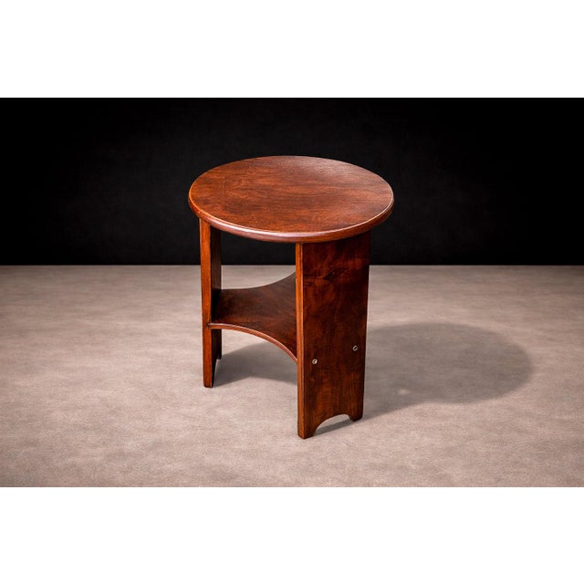 Wood Brazilian Mid-Century Three Legged Round Stool in Hardwood, Cimo For Sale - Image 7 of 11