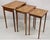 Brown Antique Mahogany Nesting Tables With Dutch Marquetry For Sale - Image 8 of 8
