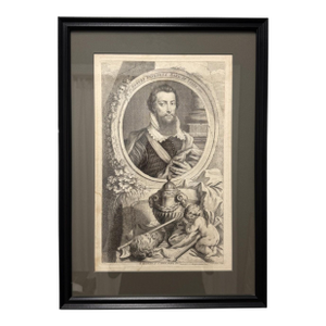 1741 Engraving of Robert Devereux, Earl of Essex by Jacobus Houbraken