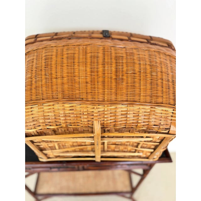 Rattan, Wicker Storage Basket. Large Enough for Blanket Storage. For Sale In West Palm - Image 6 of 9