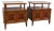 Fancher Furniture Mid 20th Century Nightstands Side End Bedside Tables a Pair, Attributed For Sale