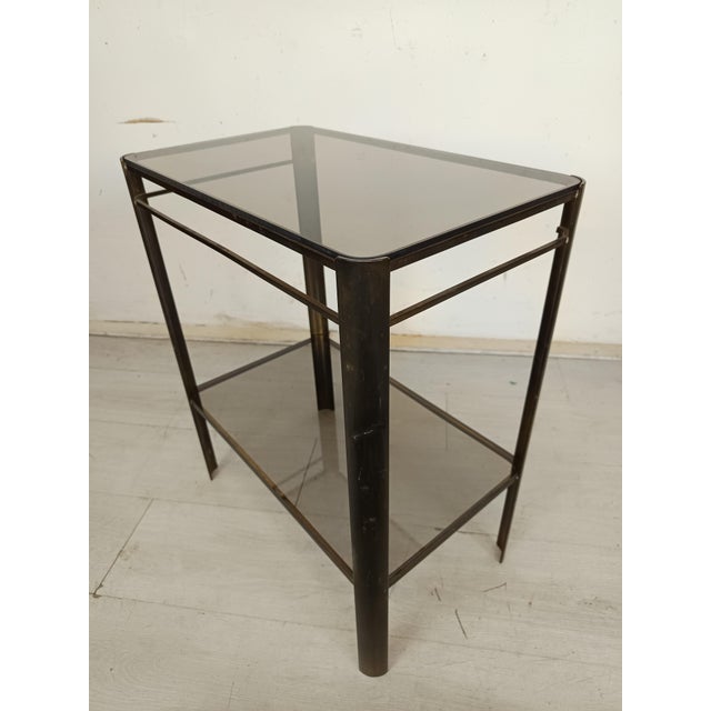 Gold Bronze Side Table, 1970s For Sale - Image 3 of 16